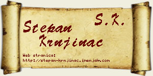 Stepan Krnjinac vizit kartica